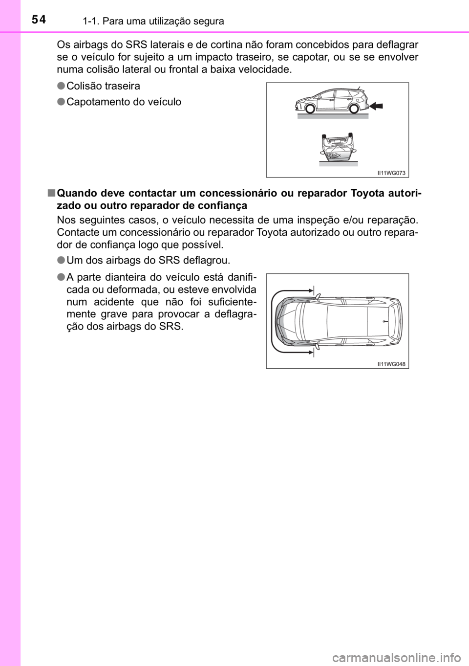 TOYOTA PRIUS PLUS 2019  Manual de utilização (in Portuguese) 54������3�D�U�D��X�P�D��X�W�L�O�L�]�D�o�m�R��V�H�J�X�U�D
�2�V��D�L�U�E�D�J�V��G�R��6�5�6��O�D�W�H�U�D�L�V��H��G�H��F�R�U�W�L�Q�D��Q�m�R��I�R�U�D�P��F�R�Q�F�H�E�L�G�R�V��S�D�U�D��G�