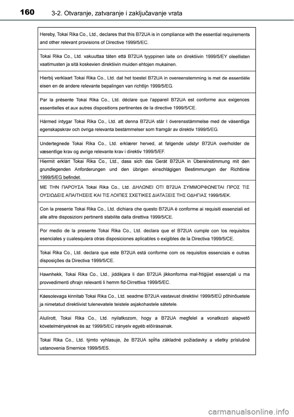 TOYOTA PRIUS PLUS 2016  Upute Za Rukovanje (in Croatian) 1603-2. Otvaranje, zatvaranje i zaključavanje vrata 