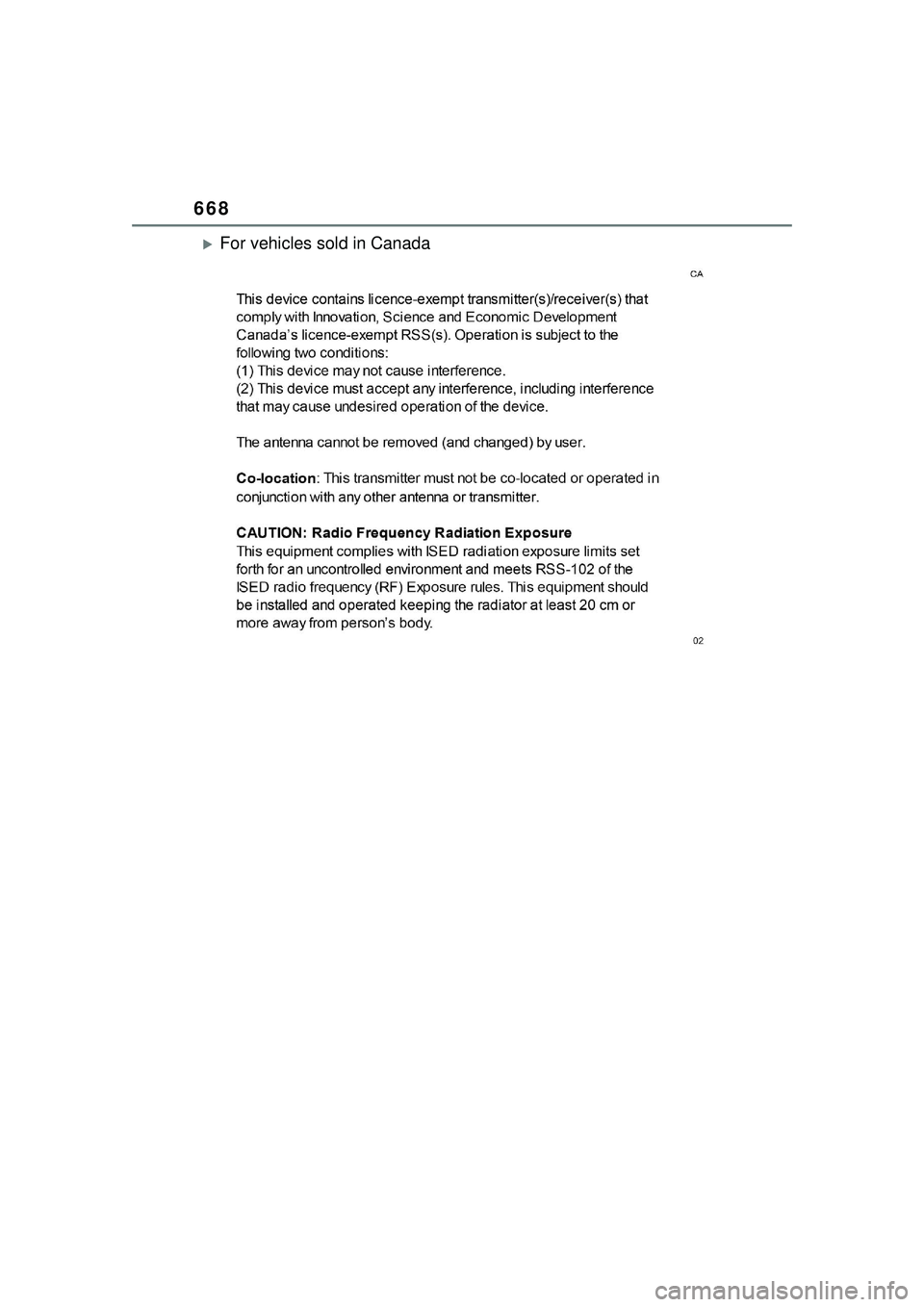 TOYOTA PRIUS PRIME 2023 Owners Manual 668
For vehicles sold in Canada TOYOTA PRIUS PRIME 2023 Owners Manual 668
For vehicles sold in Canada