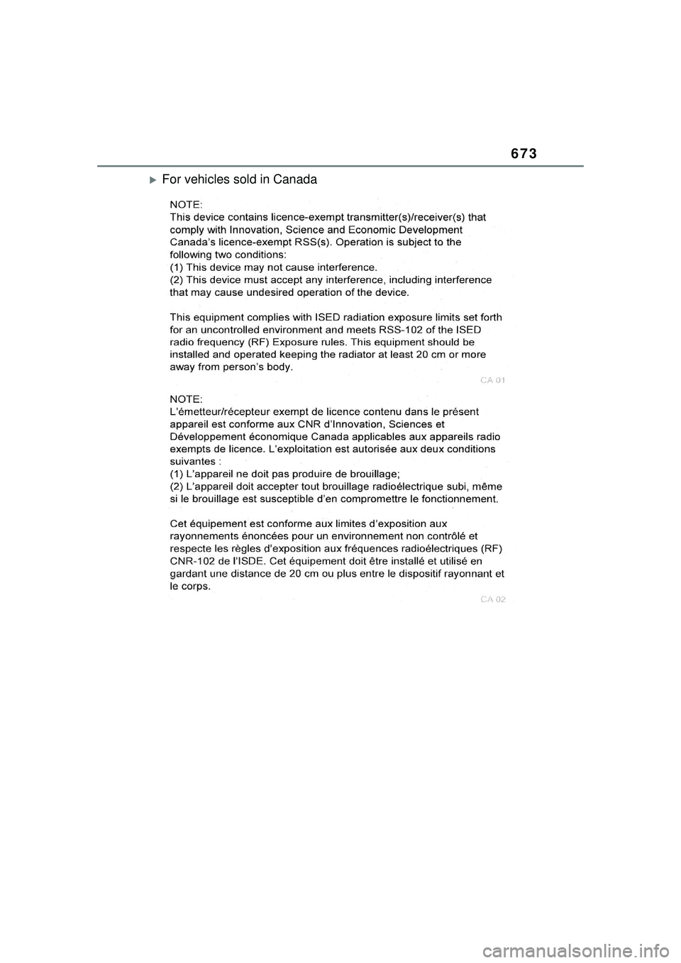 TOYOTA PRIUS PRIME 2023 Owners Manual 673
For vehicles sold in Canada TOYOTA PRIUS PRIME 2023 Owners Manual 673
For vehicles sold in Canada