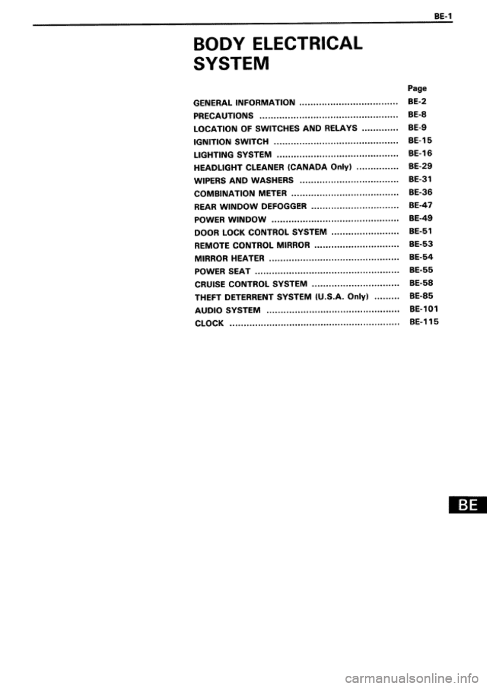 TOYOTA SUPRA 1990 3.G Workshop Manual TOYOTA SUPRA 1990 3.G Workshop Manual