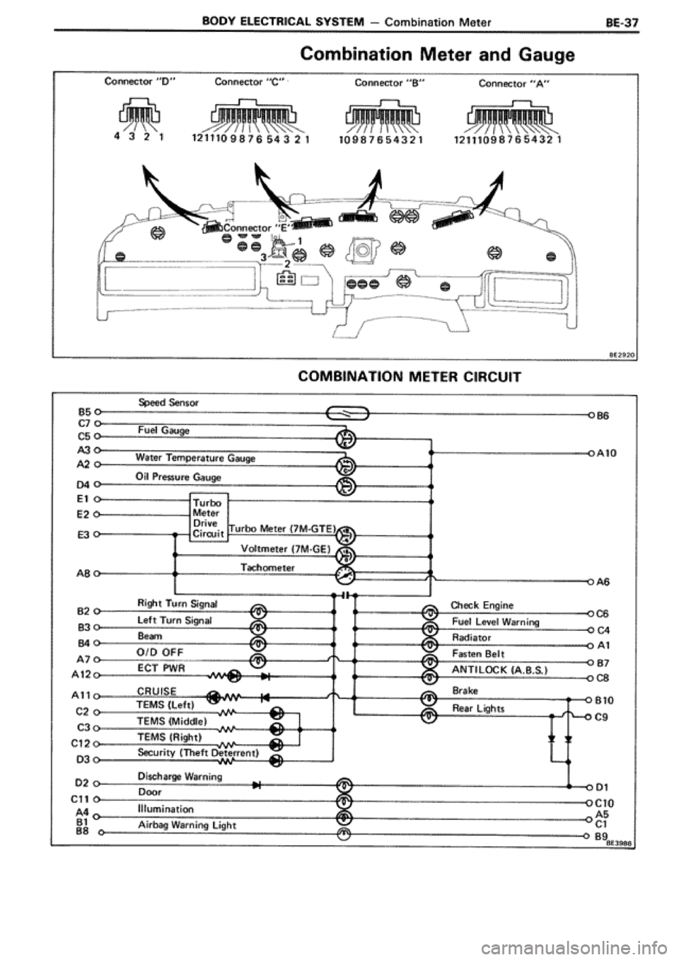 TOYOTA SUPRA 1990 3.G Workshop Manual TOYOTA SUPRA 1990 3.G Workshop Manual