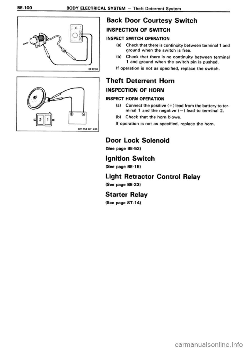TOYOTA SUPRA 1990 3.G Workshop Manual TOYOTA SUPRA 1990 3.G Workshop Manual