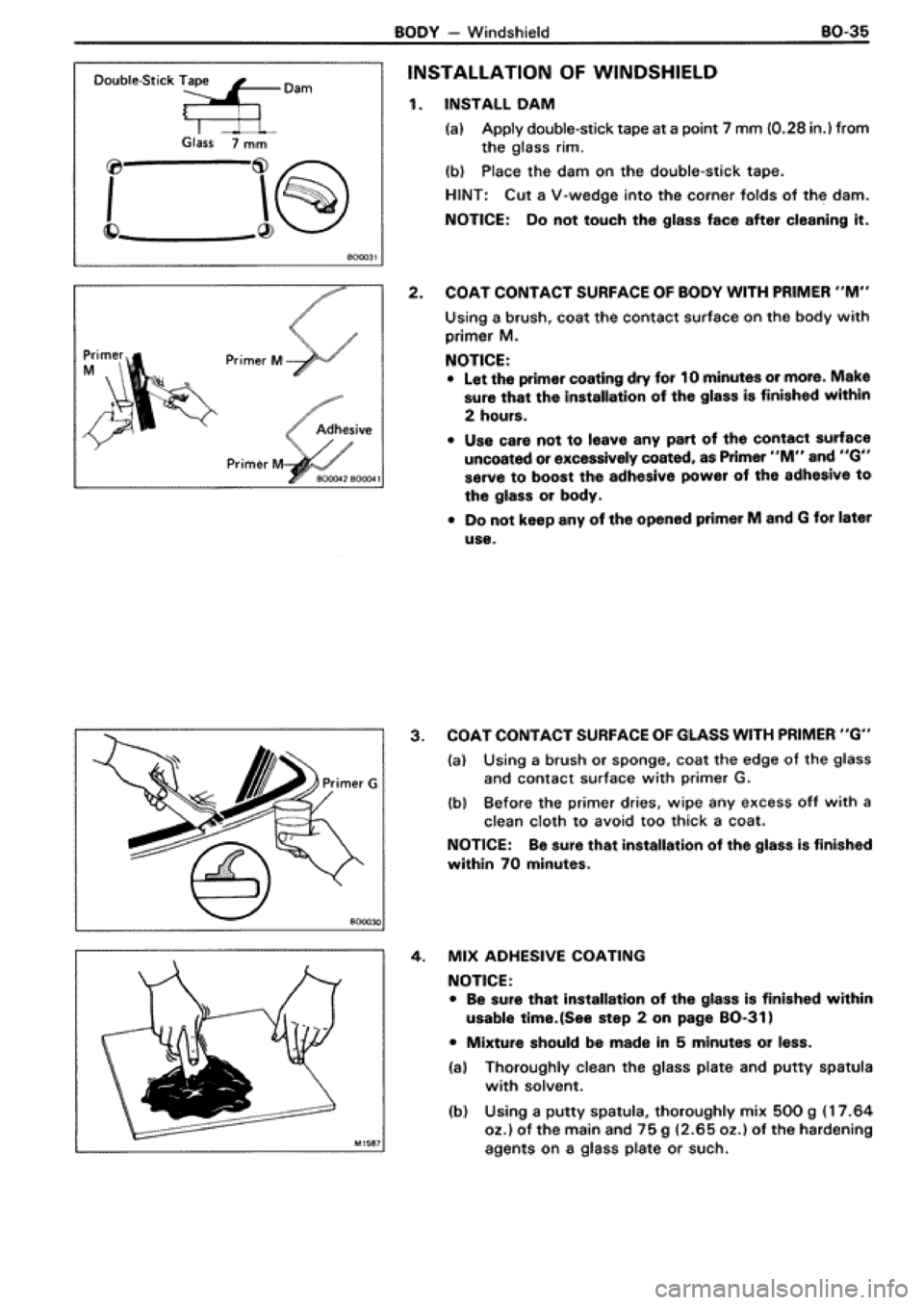 TOYOTA SUPRA 1990 3.G Workshop Manual 