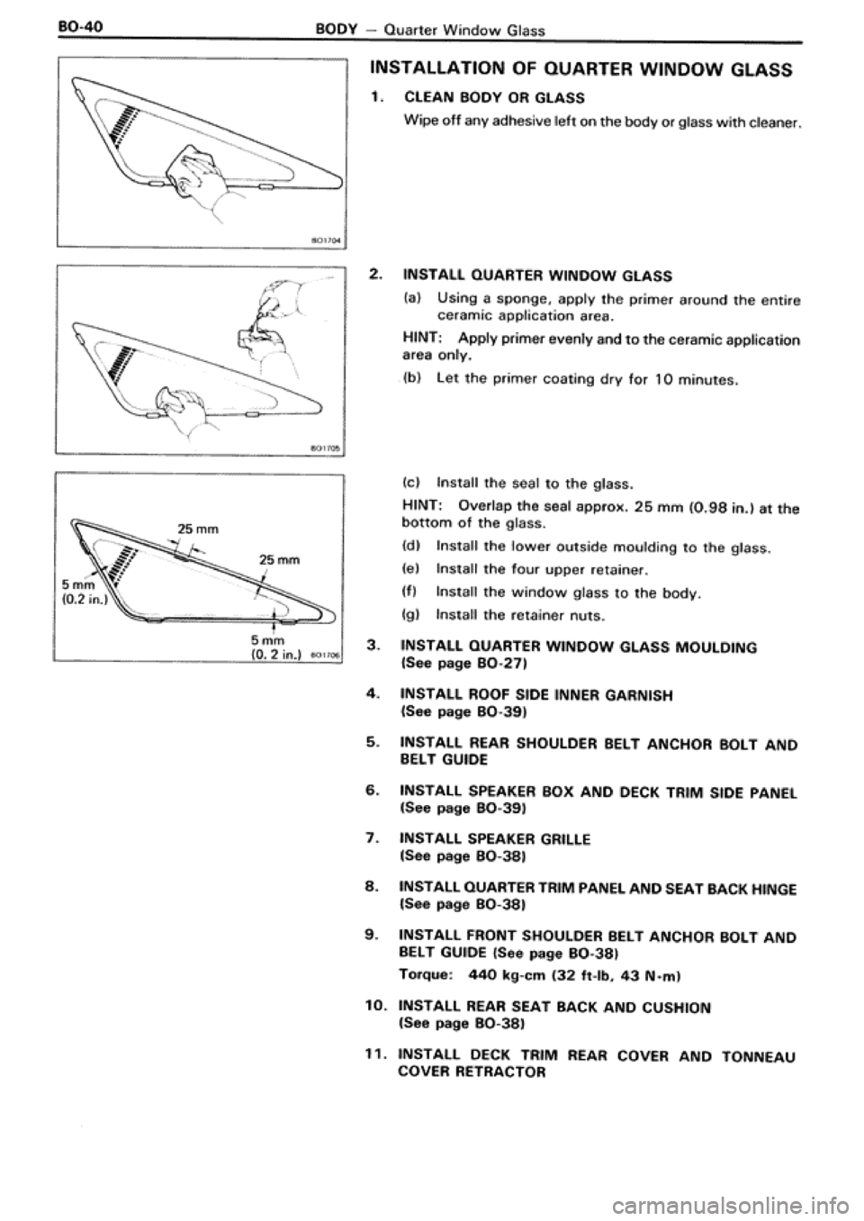 TOYOTA SUPRA 1990 3.G Workshop Manual TOYOTA SUPRA 1990 3.G Workshop Manual
