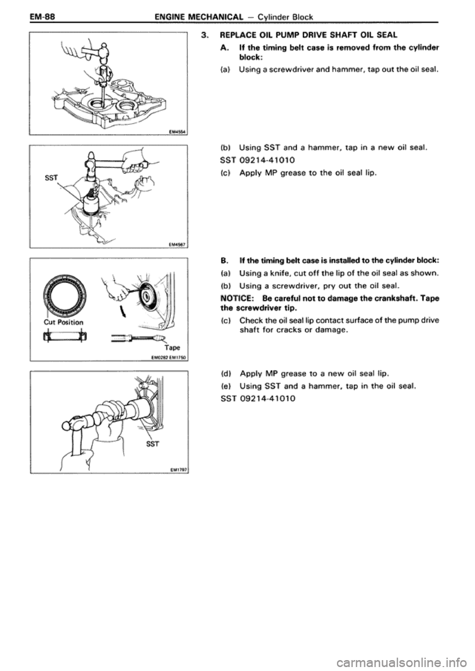 TOYOTA SUPRA 1990 3.G Workshop Manual TOYOTA SUPRA 1990 3.G Workshop Manual