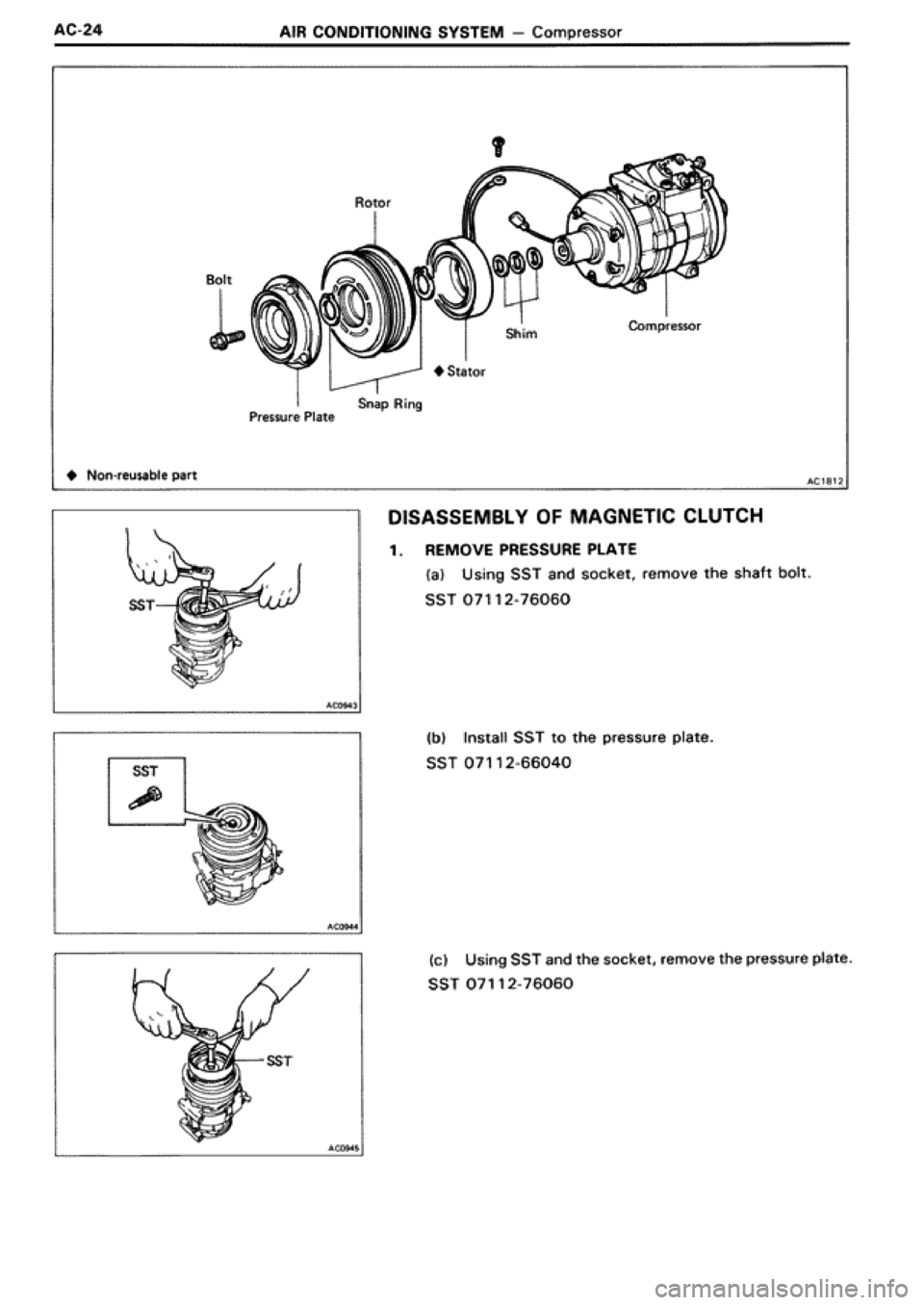 TOYOTA SUPRA 1990 3.G Workshop Manual TOYOTA SUPRA 1990 3.G Workshop Manual