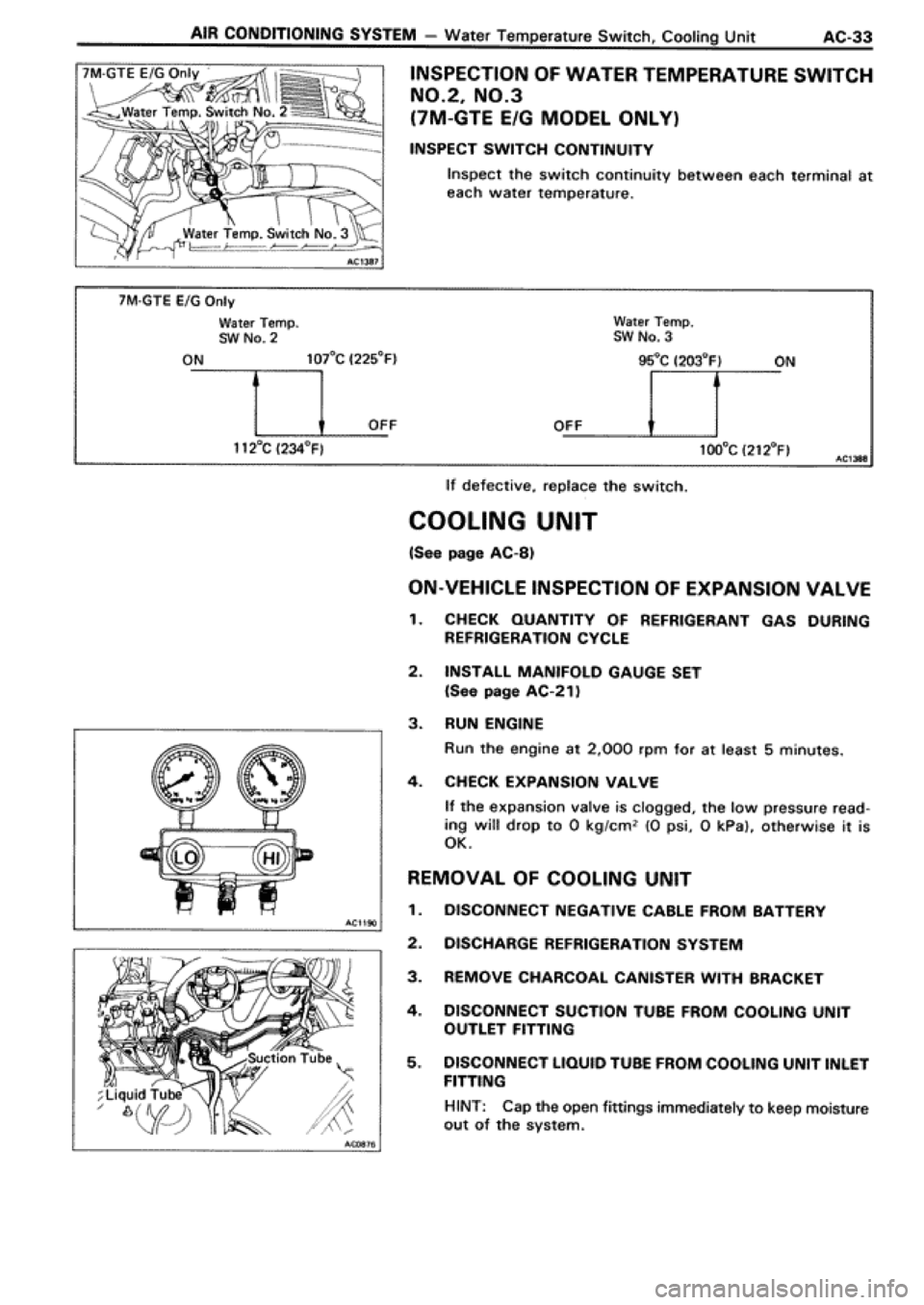 TOYOTA SUPRA 1990 3.G Workshop Manual TOYOTA SUPRA 1990 3.G Workshop Manual