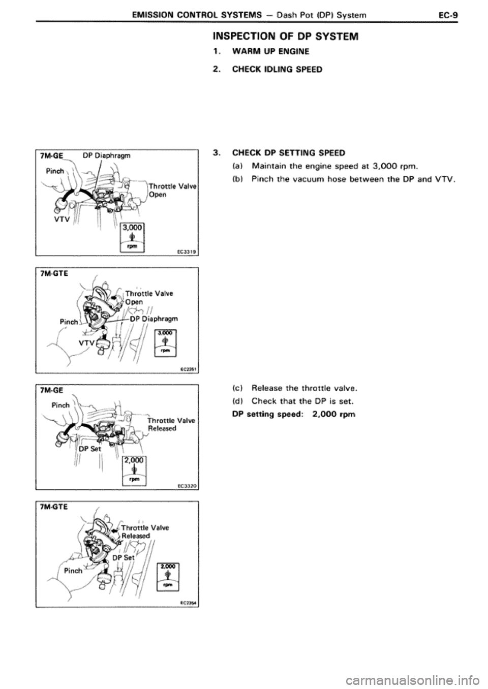 TOYOTA SUPRA 1990 3.G Workshop Manual TOYOTA SUPRA 1990 3.G Workshop Manual
