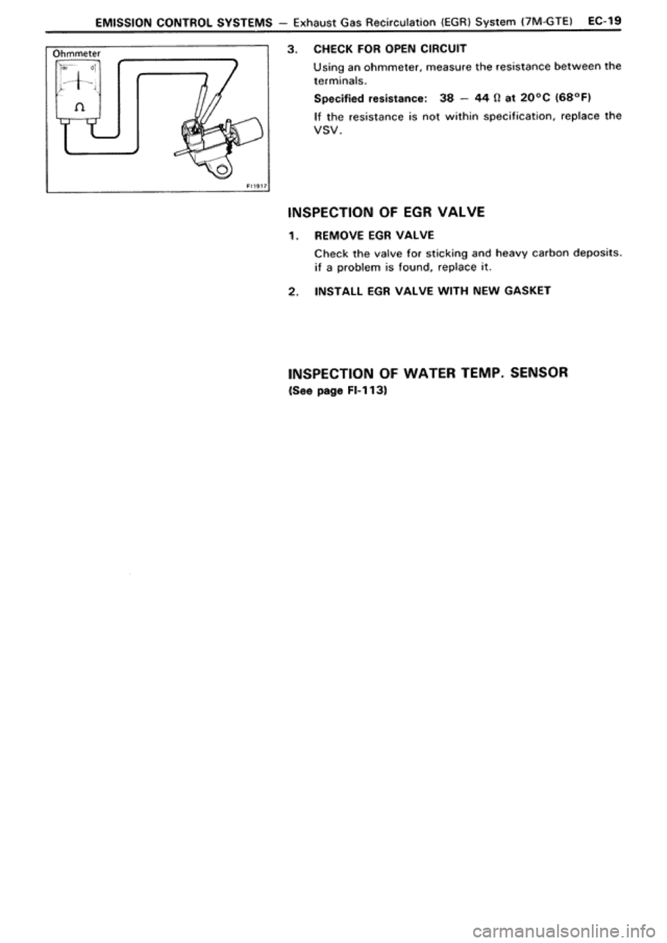 TOYOTA SUPRA 1990 3.G Workshop Manual TOYOTA SUPRA 1990 3.G Workshop Manual