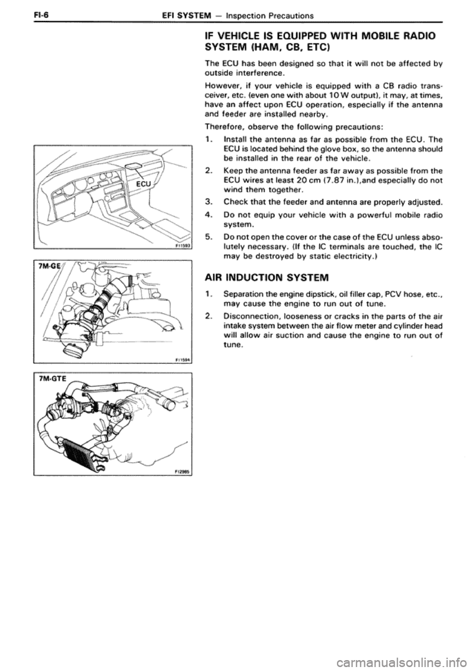 TOYOTA SUPRA 1990 3.G Workshop Manual TOYOTA SUPRA 1990 3.G Workshop Manual