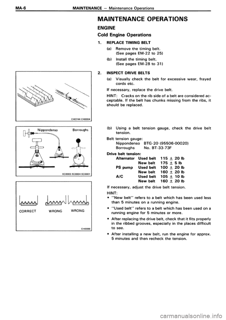 TOYOTA SUPRA 1990 3.G Owners Manual 