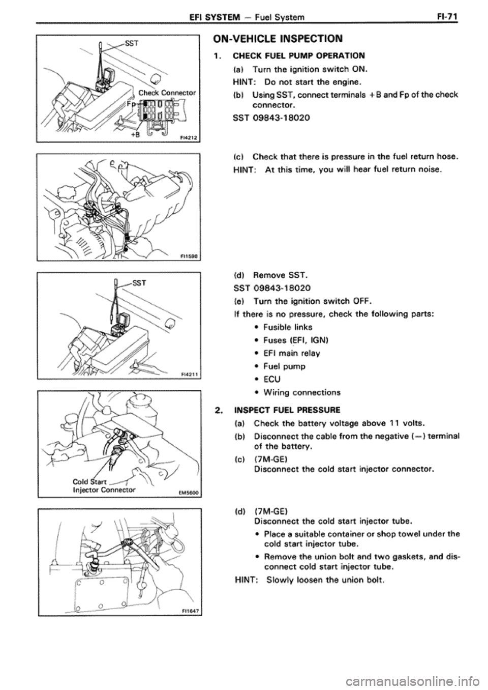 TOYOTA SUPRA 1990 3.G Workshop Manual TOYOTA SUPRA 1990 3.G Workshop Manual