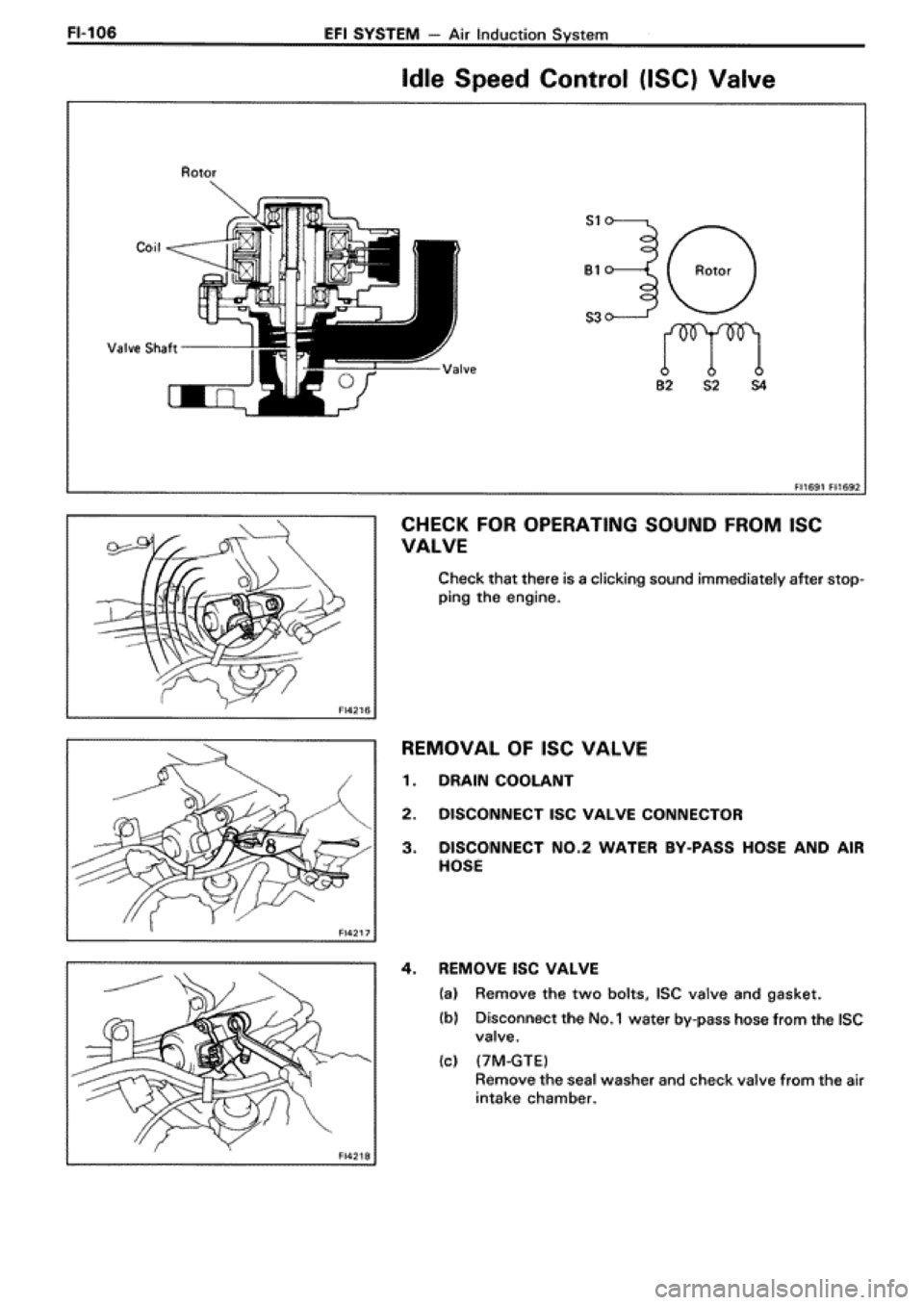 TOYOTA SUPRA 1990 3.G Workshop Manual TOYOTA SUPRA 1990 3.G Workshop Manual