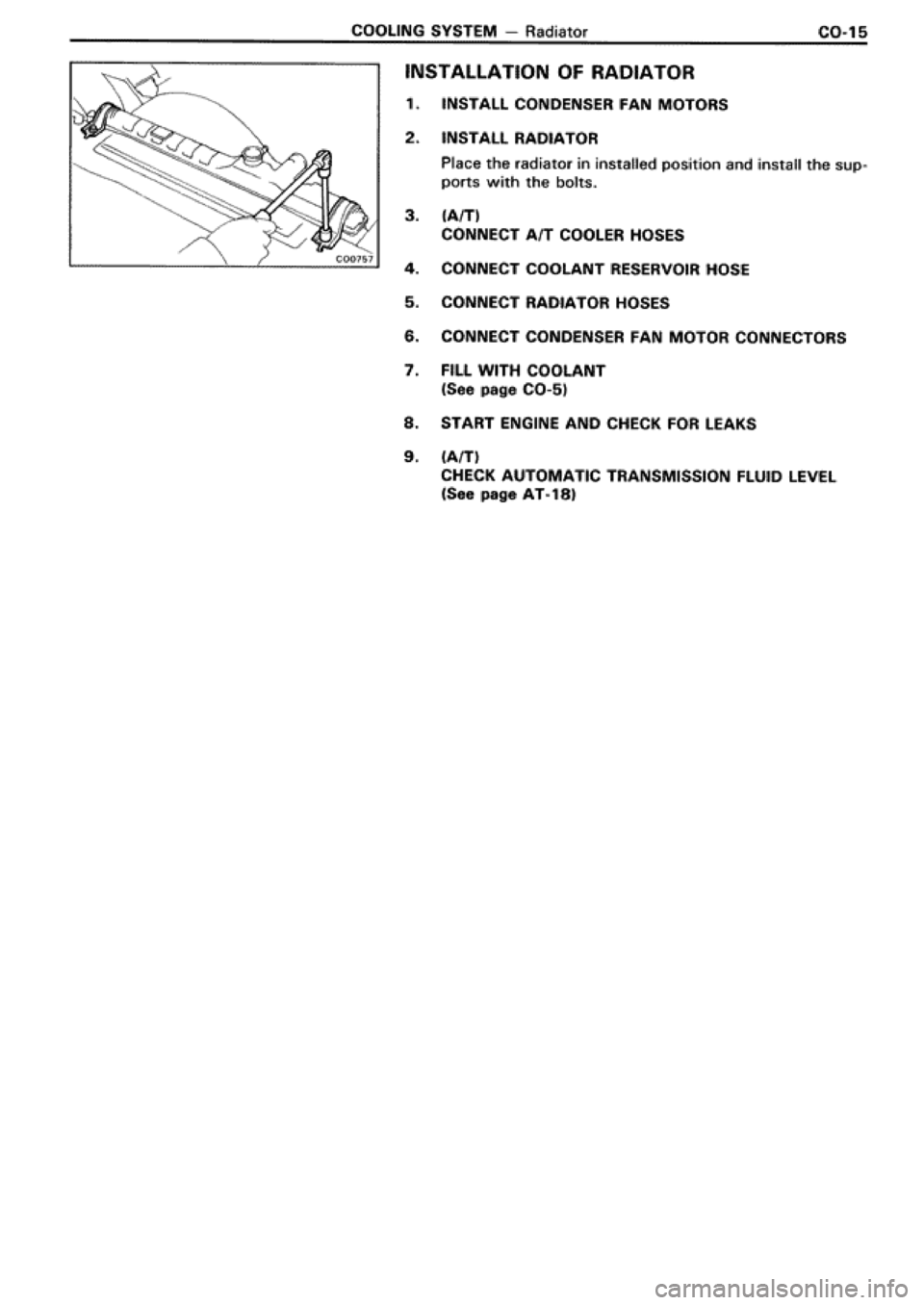 TOYOTA SUPRA 1990 3.G Workshop Manual TOYOTA SUPRA 1990 3.G Workshop Manual