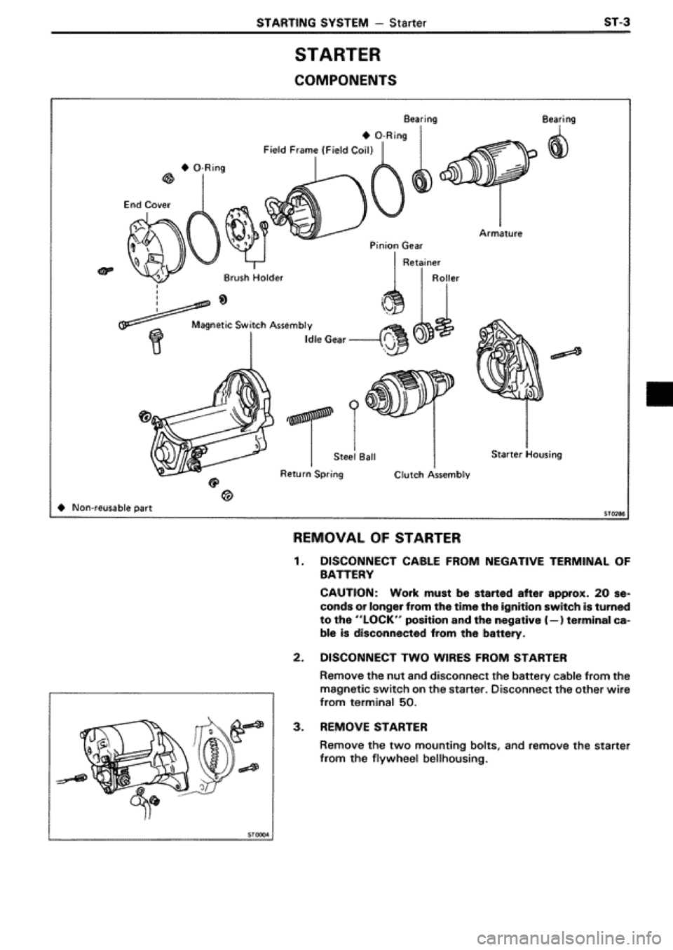 TOYOTA SUPRA 1990 3.G Workshop Manual TOYOTA SUPRA 1990 3.G Workshop Manual