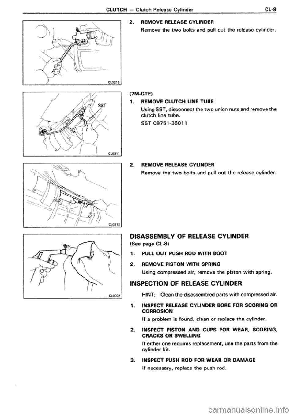 TOYOTA SUPRA 1990 3.G Workshop Manual TOYOTA SUPRA 1990 3.G Workshop Manual