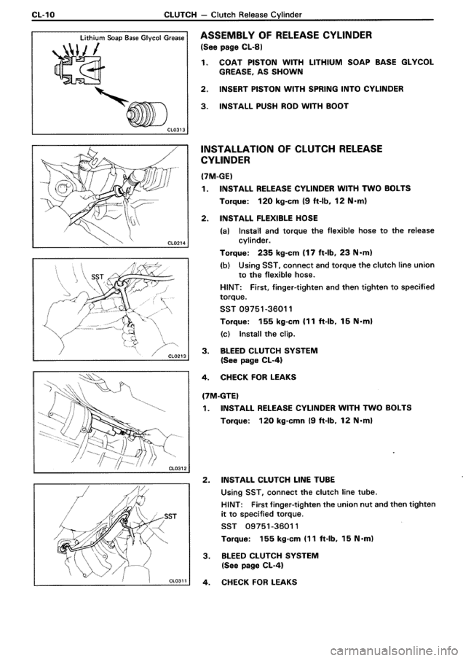 TOYOTA SUPRA 1990 3.G Workshop Manual TOYOTA SUPRA 1990 3.G Workshop Manual