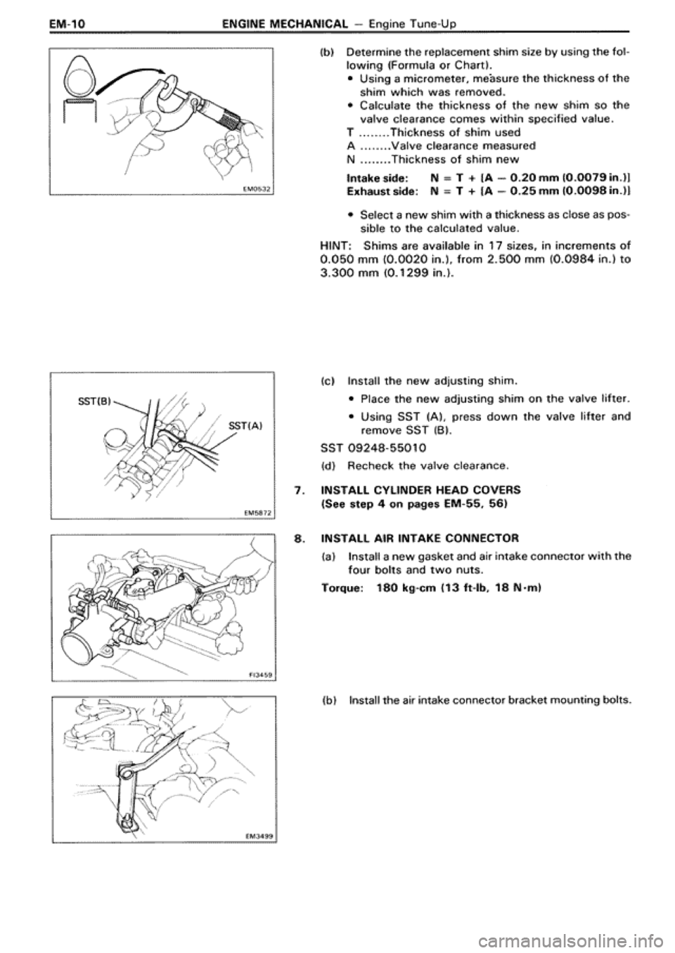 TOYOTA SUPRA 1990 3.G Service Manual TOYOTA SUPRA 1990 3.G Service Manual