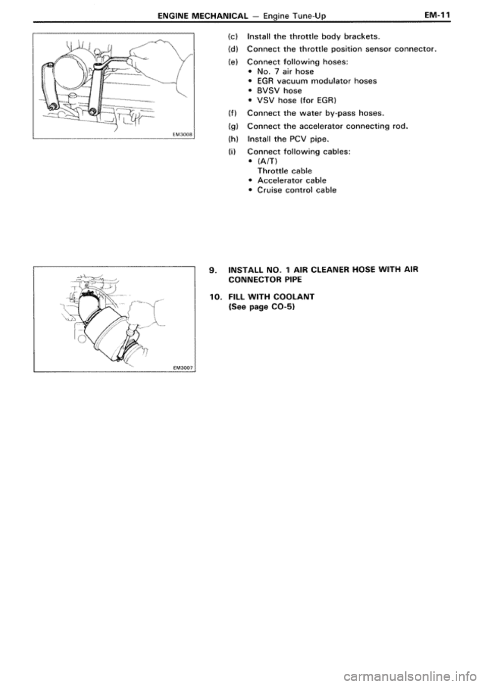 TOYOTA SUPRA 1990 3.G Service Manual 