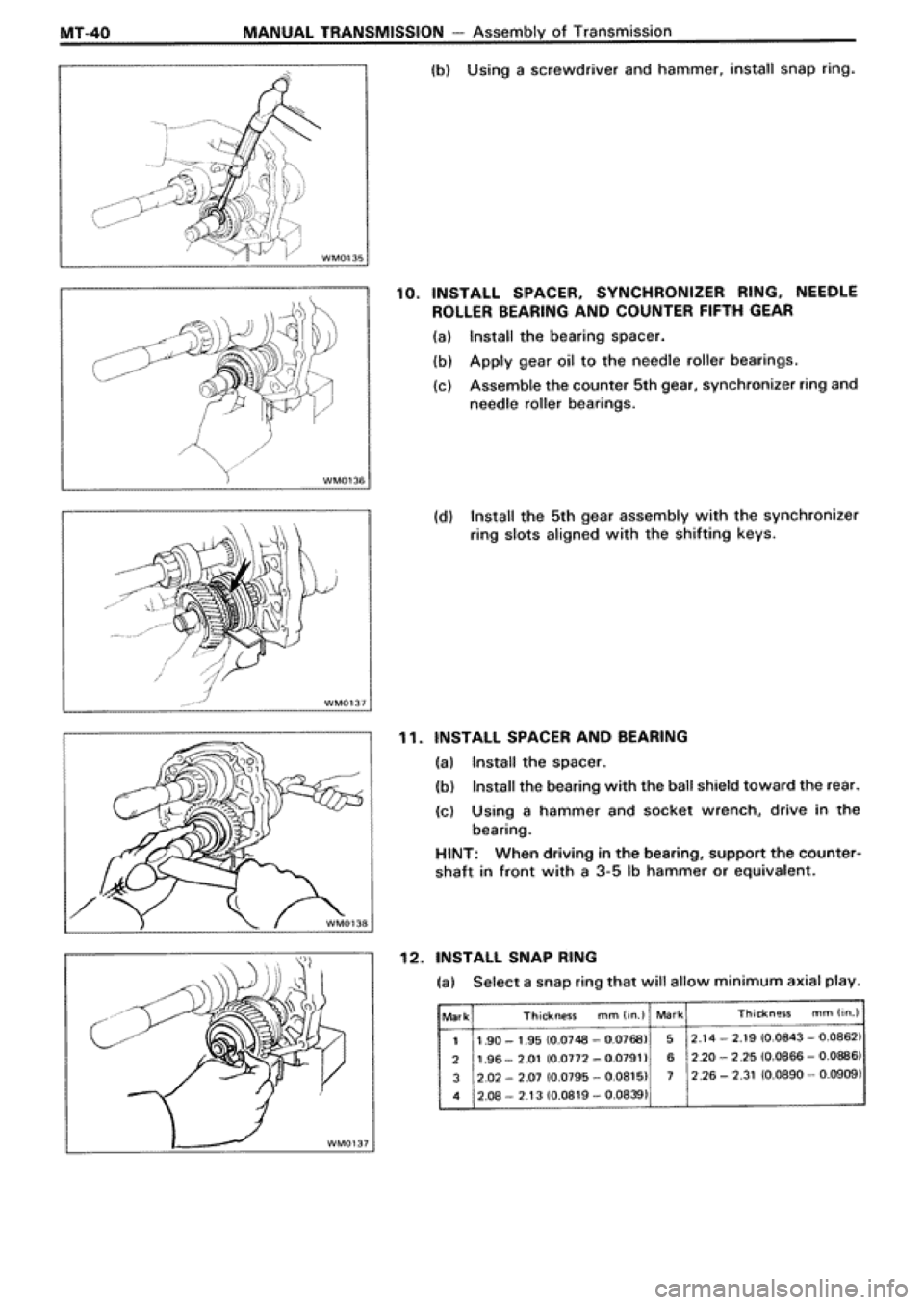 TOYOTA SUPRA 1990 3.G Workshop Manual TOYOTA SUPRA 1990 3.G Workshop Manual