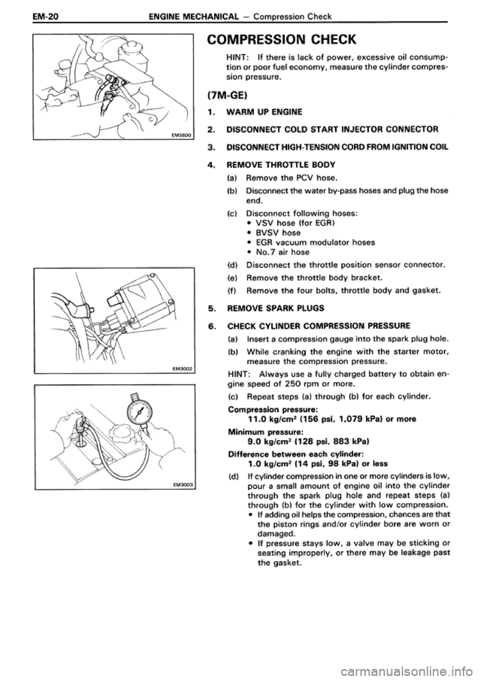 TOYOTA SUPRA 1990 3.G Repair Manual 