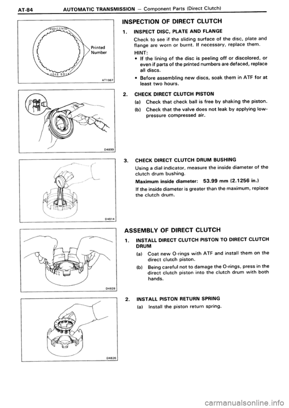 TOYOTA SUPRA 1990 3.G Workshop Manual TOYOTA SUPRA 1990 3.G Workshop Manual