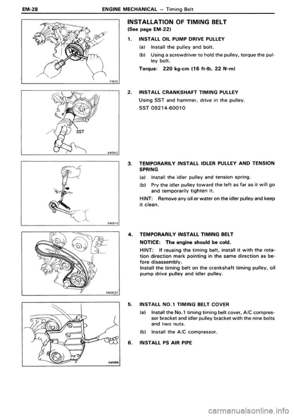 TOYOTA SUPRA 1990 3.G Repair Manual 