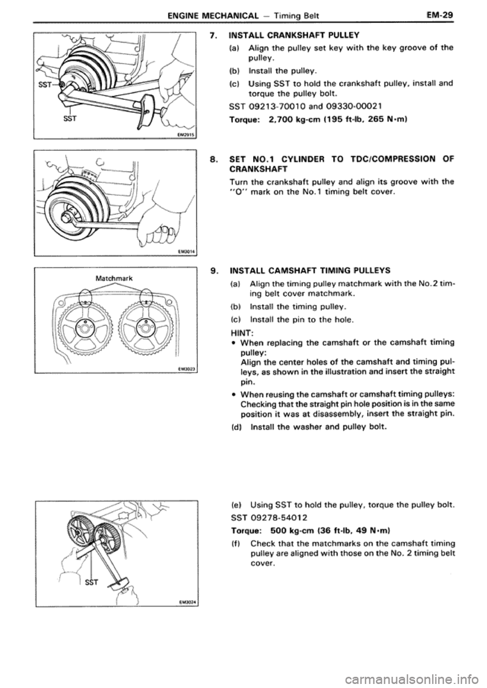 TOYOTA SUPRA 1990 3.G Repair Manual 