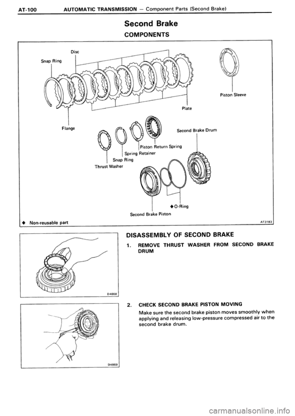TOYOTA SUPRA 1990 3.G Workshop Manual 