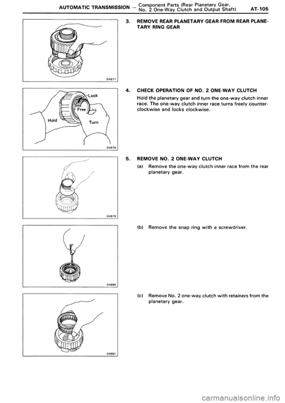 TOYOTA SUPRA 1990 3.G Workshop Manual 