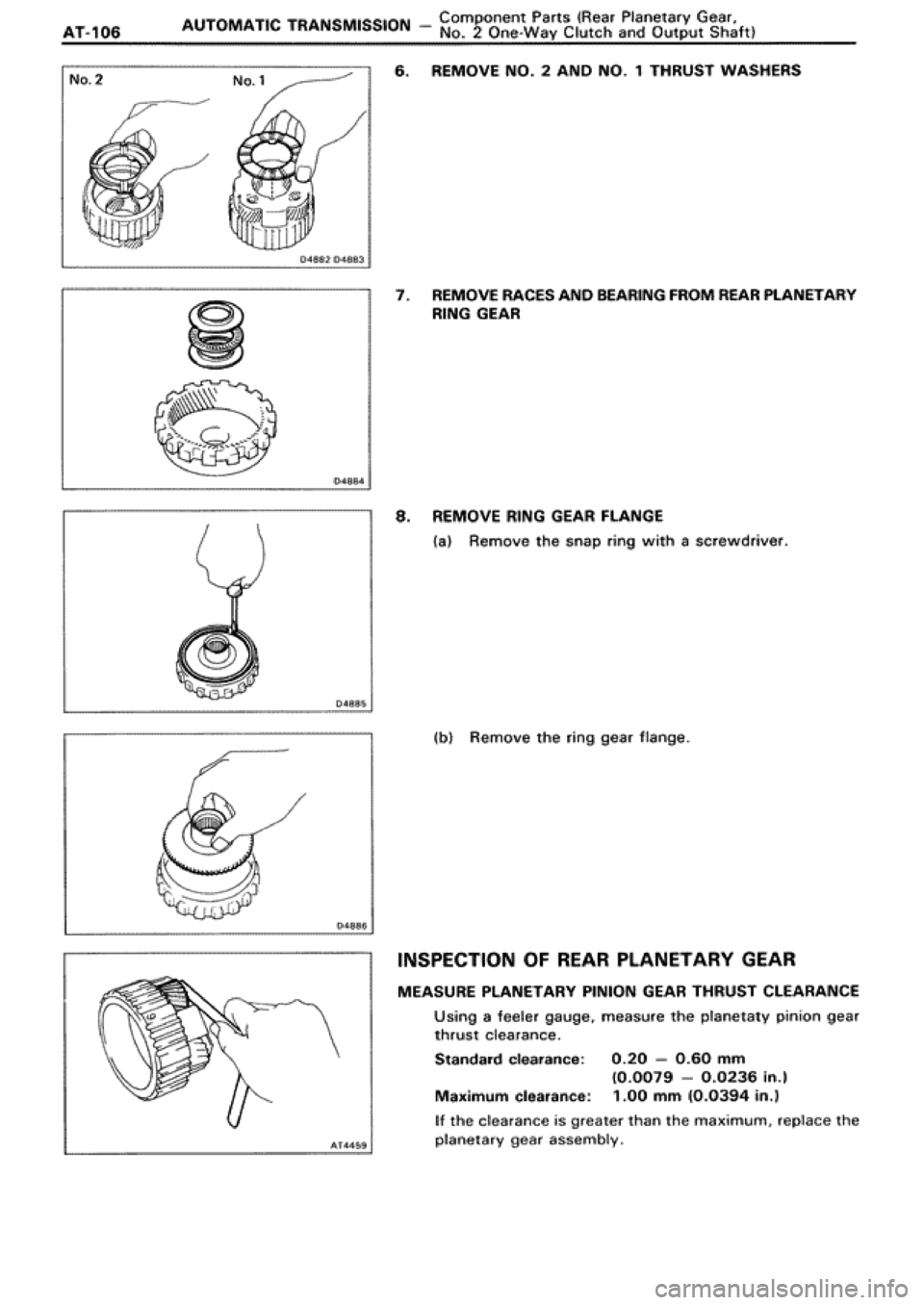 TOYOTA SUPRA 1990 3.G Workshop Manual 