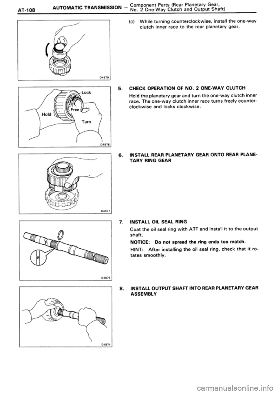 TOYOTA SUPRA 1990 3.G Workshop Manual 