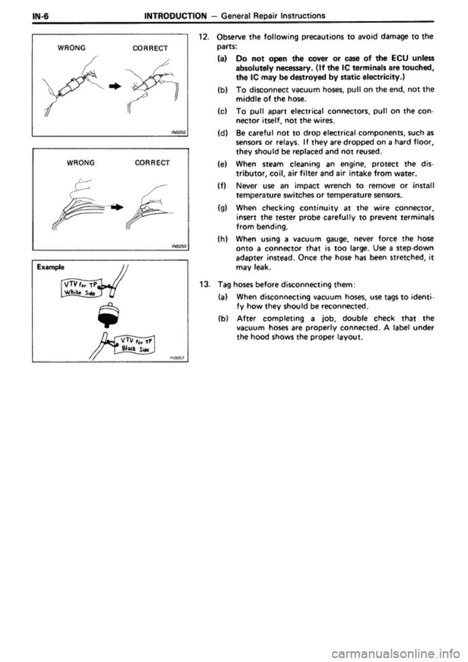 TOYOTA SUPRA 1990 3.G Workshop Manual 