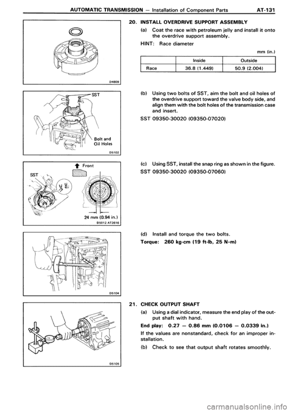 TOYOTA SUPRA 1990 3.G Workshop Manual TOYOTA SUPRA 1990 3.G Workshop Manual