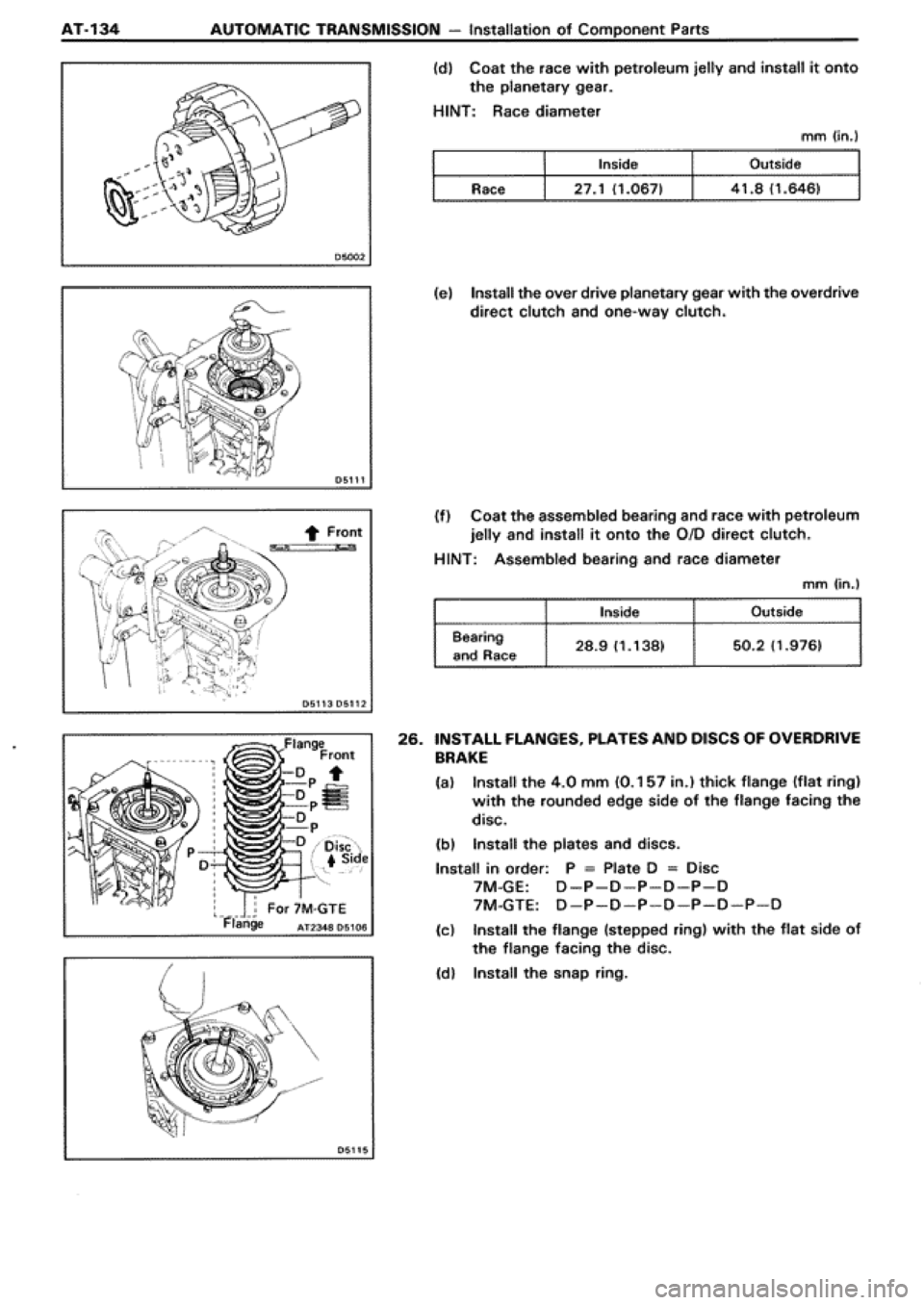 TOYOTA SUPRA 1990 3.G Workshop Manual TOYOTA SUPRA 1990 3.G Workshop Manual