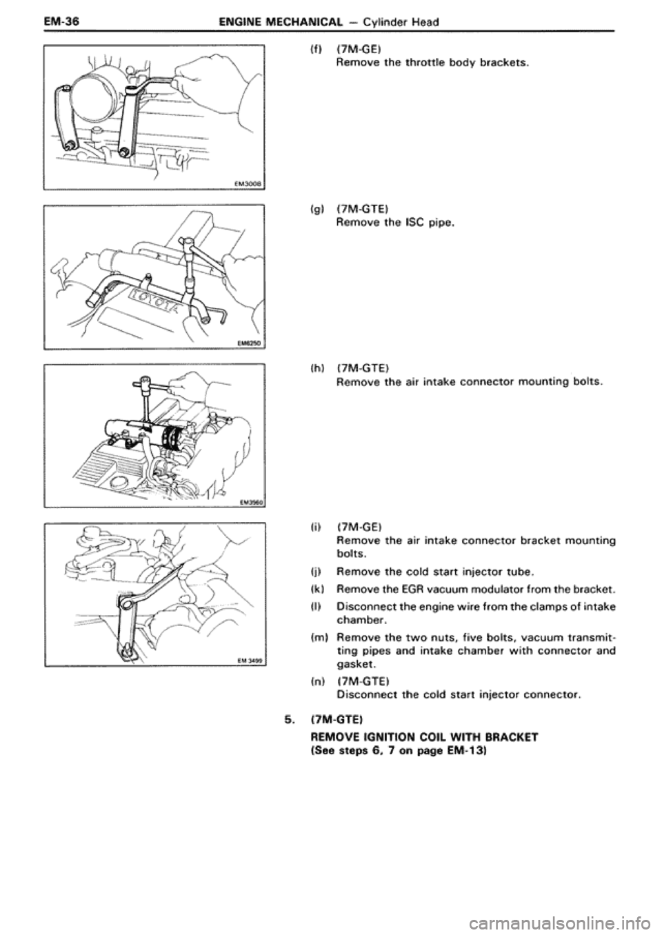TOYOTA SUPRA 1990 3.G Repair Manual TOYOTA SUPRA 1990 3.G Repair Manual