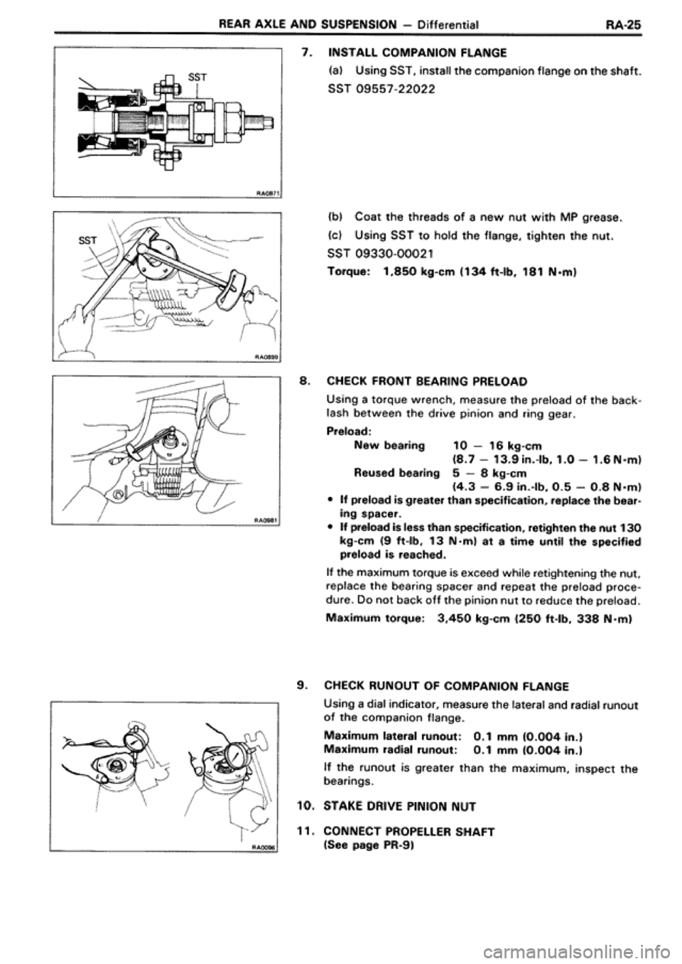 TOYOTA SUPRA 1990 3.G Workshop Manual TOYOTA SUPRA 1990 3.G Workshop Manual