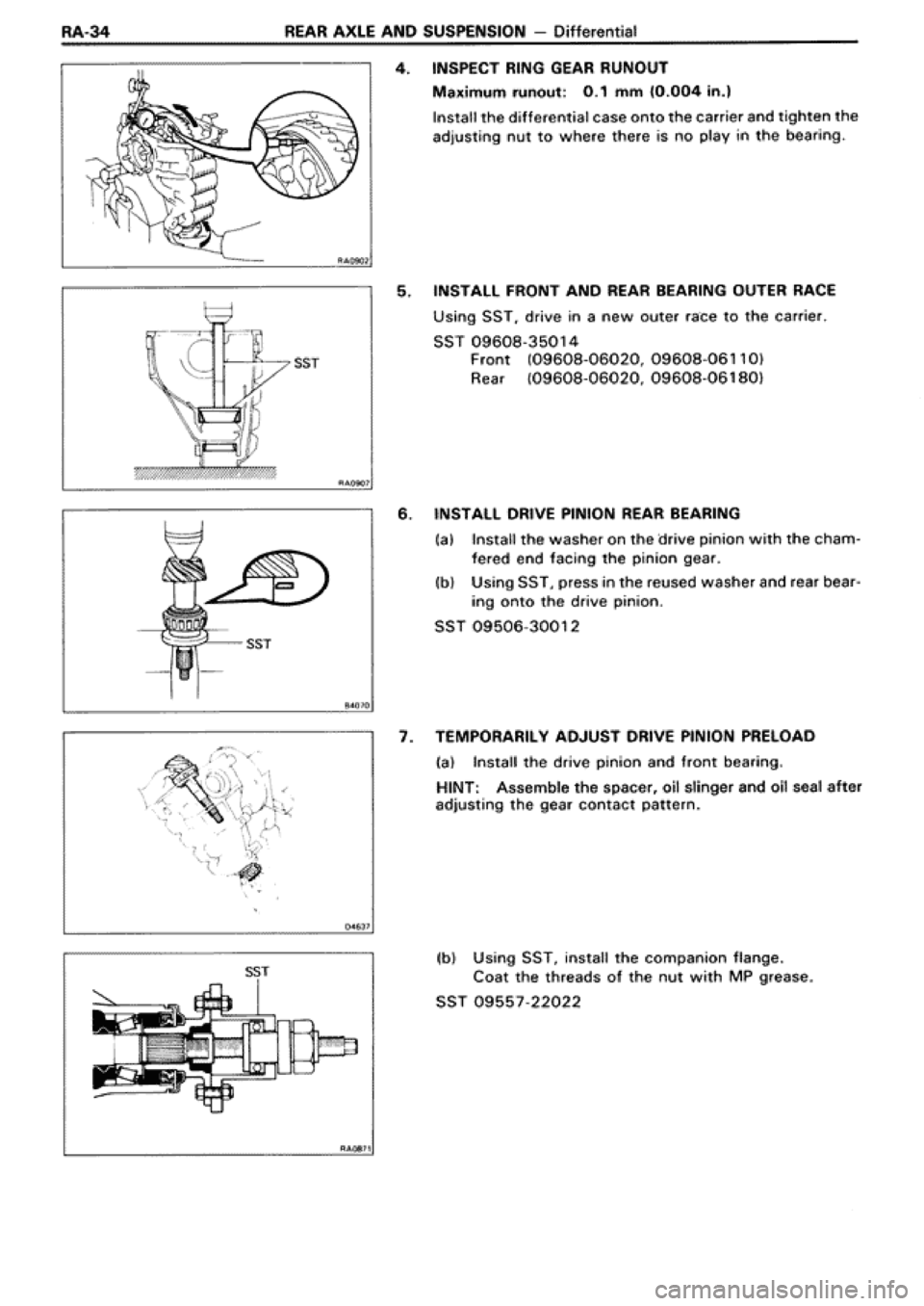 TOYOTA SUPRA 1990 3.G Workshop Manual TOYOTA SUPRA 1990 3.G Workshop Manual