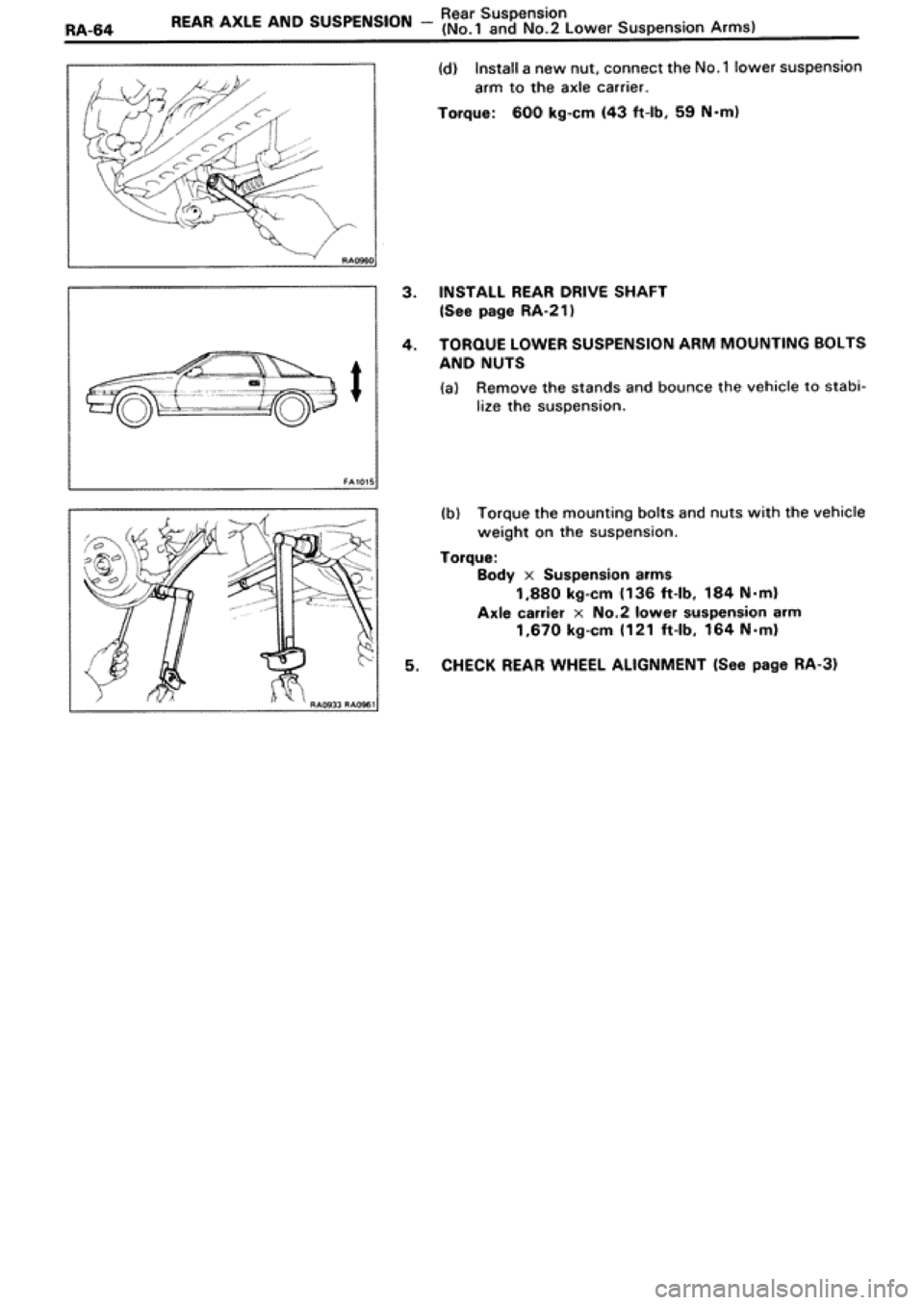 TOYOTA SUPRA 1990 3.G Workshop Manual TOYOTA SUPRA 1990 3.G Workshop Manual