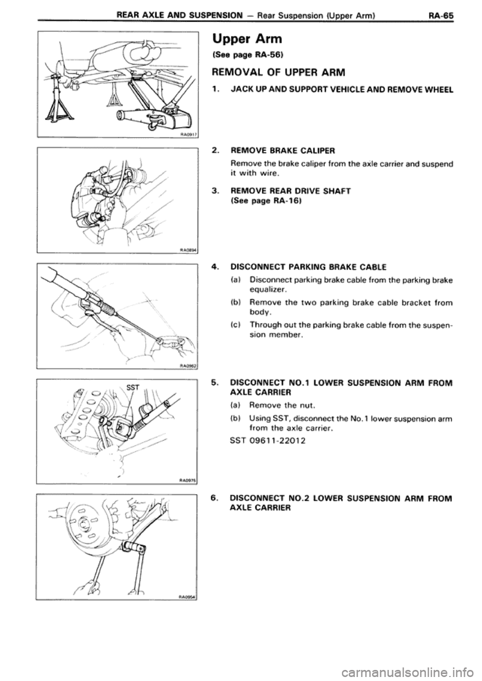 TOYOTA SUPRA 1990 3.G Workshop Manual TOYOTA SUPRA 1990 3.G Workshop Manual