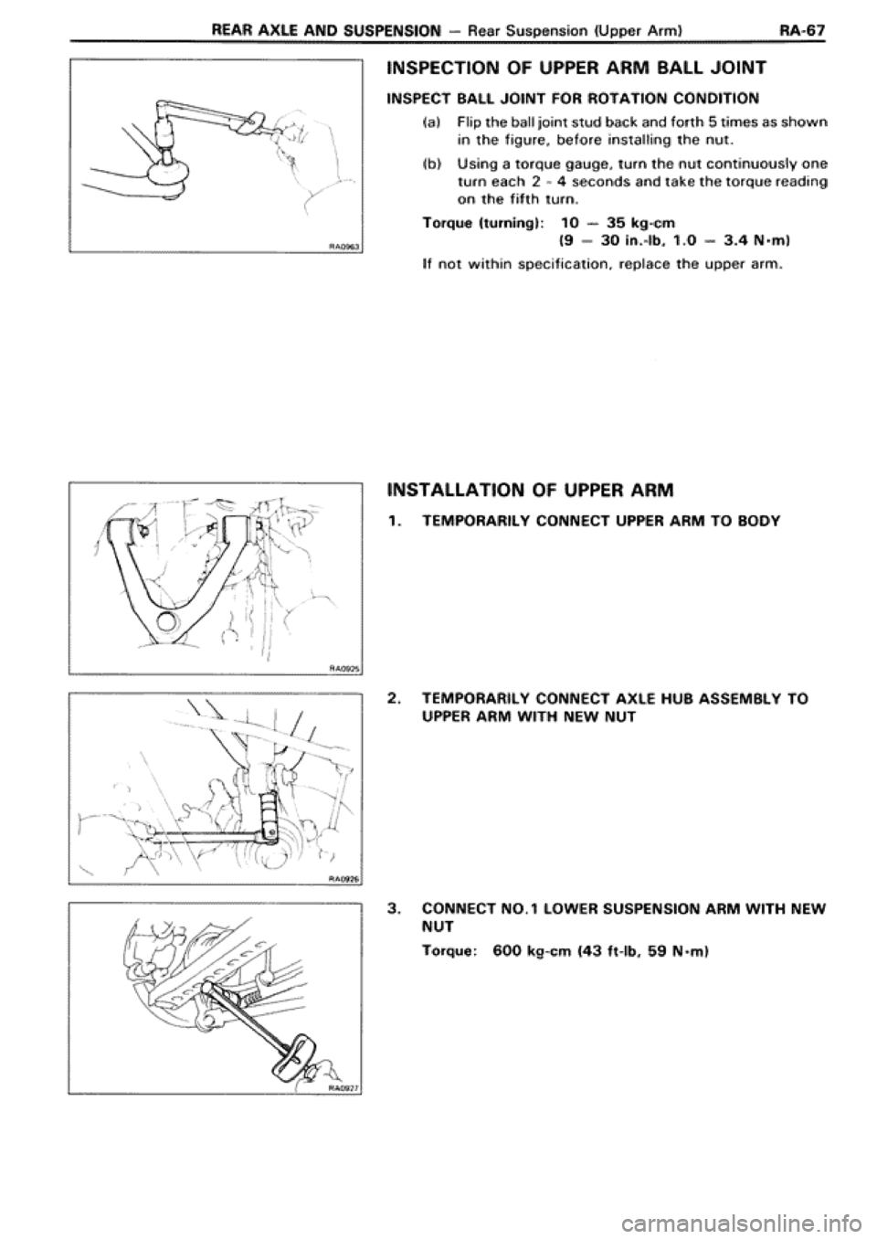 TOYOTA SUPRA 1990 3.G Workshop Manual TOYOTA SUPRA 1990 3.G Workshop Manual