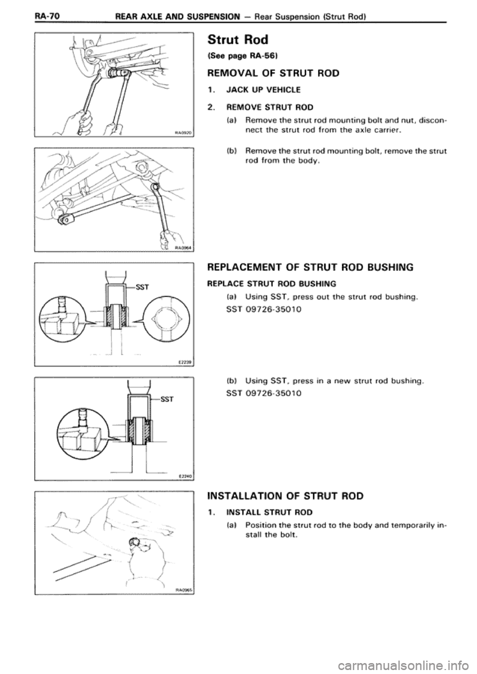 TOYOTA SUPRA 1990 3.G Workshop Manual TOYOTA SUPRA 1990 3.G Workshop Manual