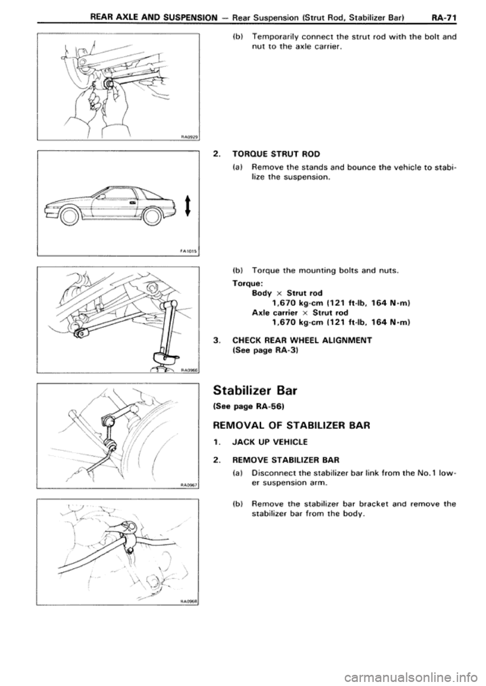 TOYOTA SUPRA 1990 3.G Workshop Manual TOYOTA SUPRA 1990 3.G Workshop Manual