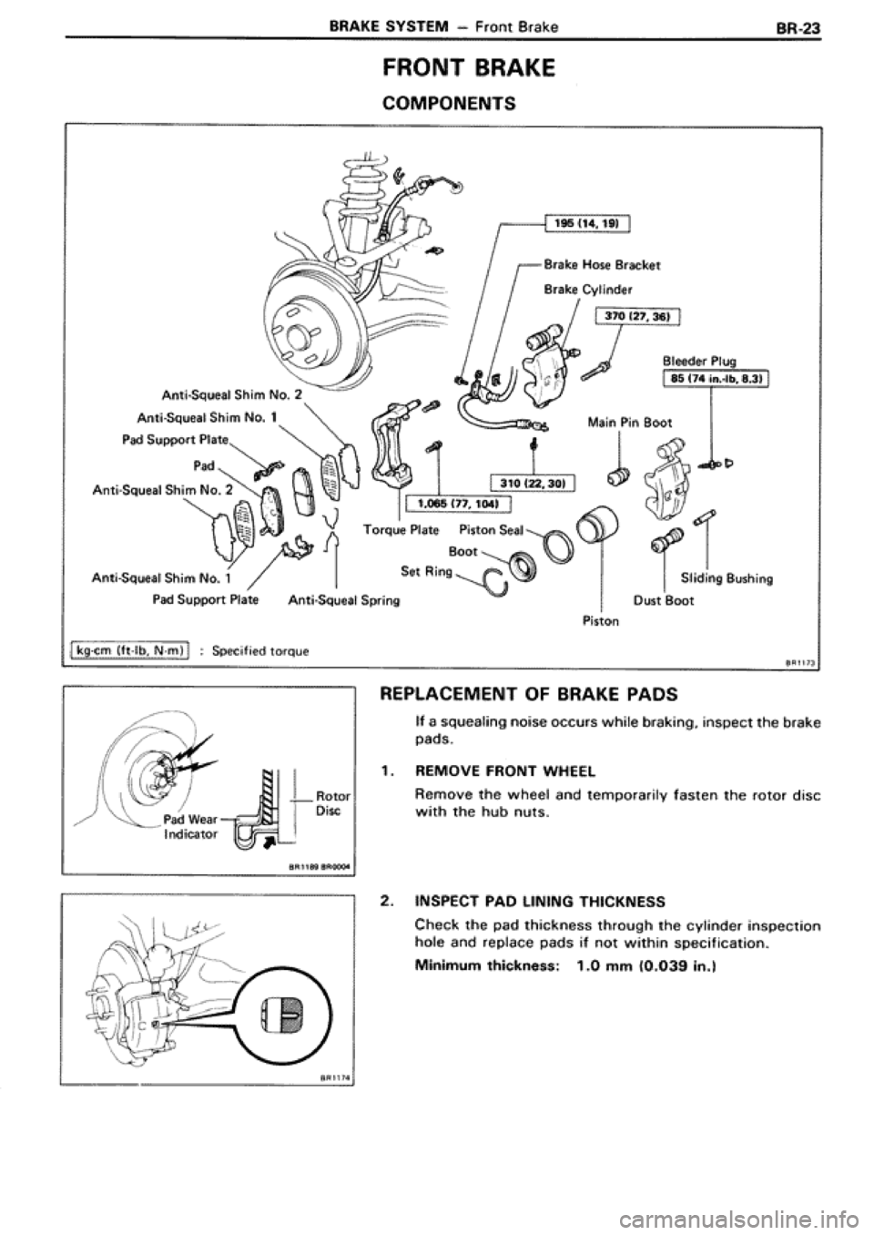 TOYOTA SUPRA 1990 3.G Workshop Manual TOYOTA SUPRA 1990 3.G Workshop Manual