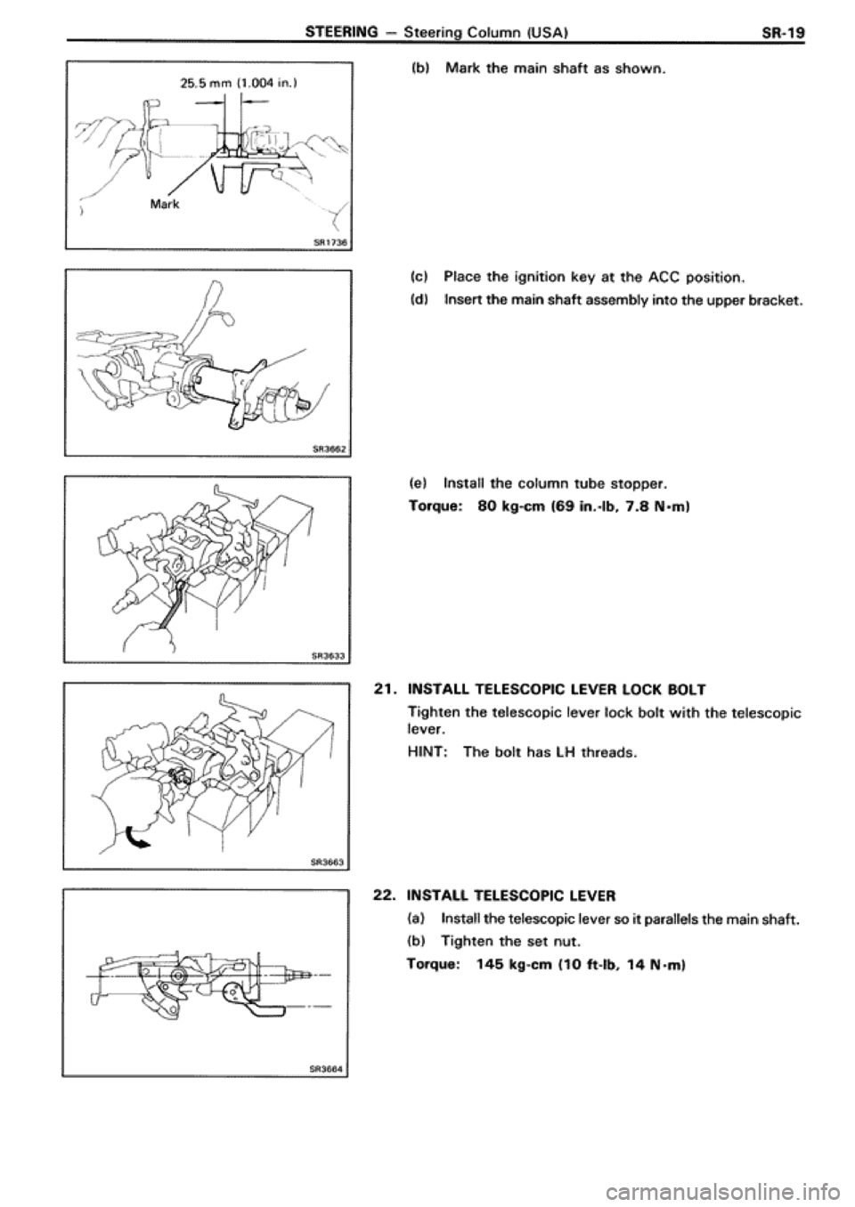 TOYOTA SUPRA 1990 3.G Workshop Manual TOYOTA SUPRA 1990 3.G Workshop Manual