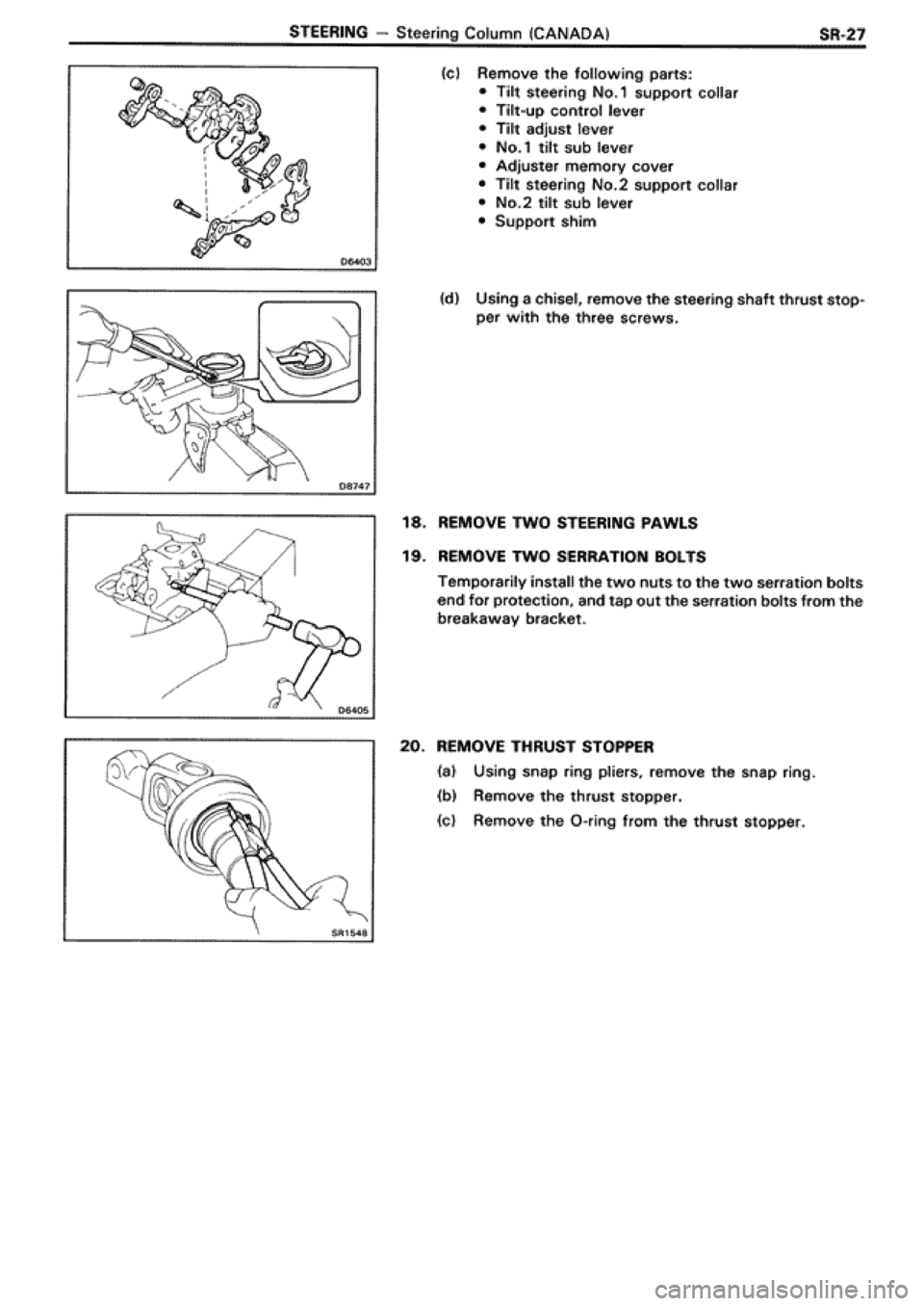 TOYOTA SUPRA 1990 3.G Workshop Manual TOYOTA SUPRA 1990 3.G Workshop Manual