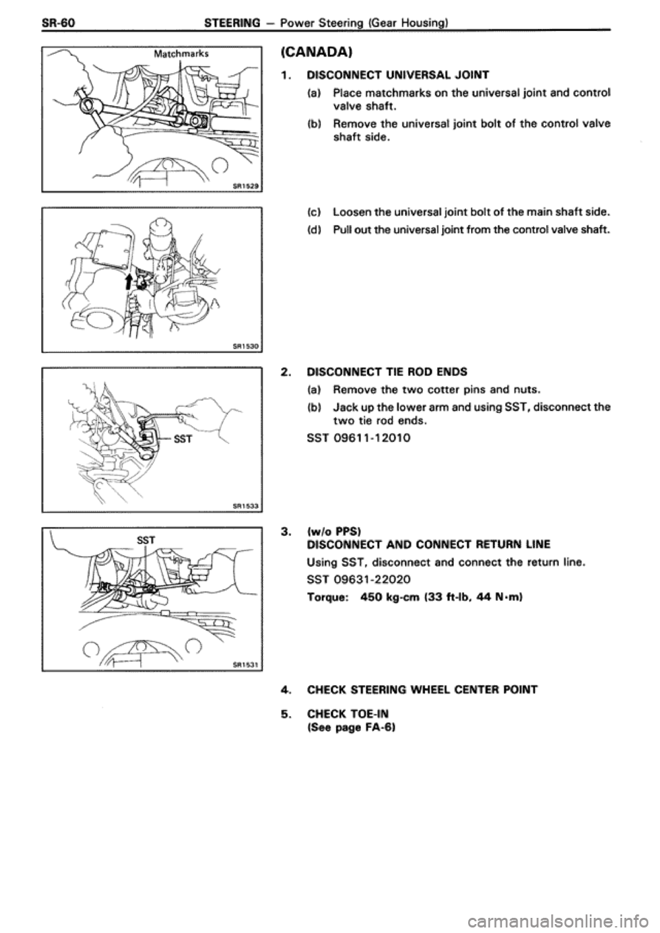 TOYOTA SUPRA 1990 3.G Workshop Manual TOYOTA SUPRA 1990 3.G Workshop Manual