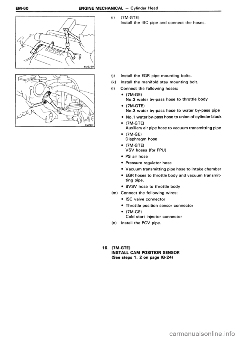 TOYOTA SUPRA 1990 3.G Owners Manual TOYOTA SUPRA 1990 3.G Owners Manual