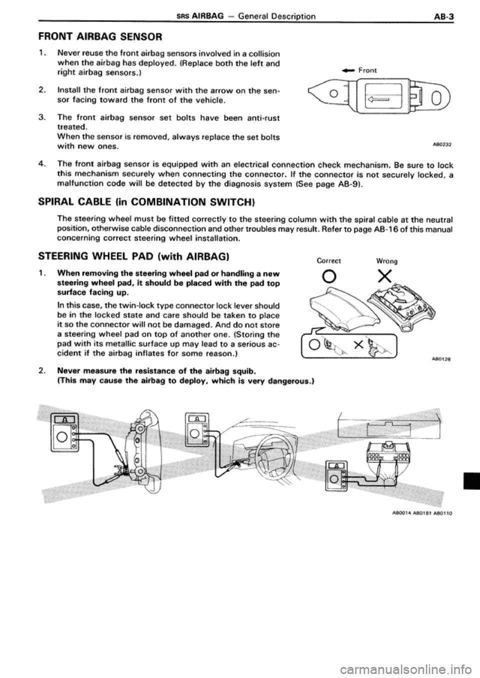 TOYOTA SUPRA 1990 3.G Workshop Manual TOYOTA SUPRA 1990 3.G Workshop Manual